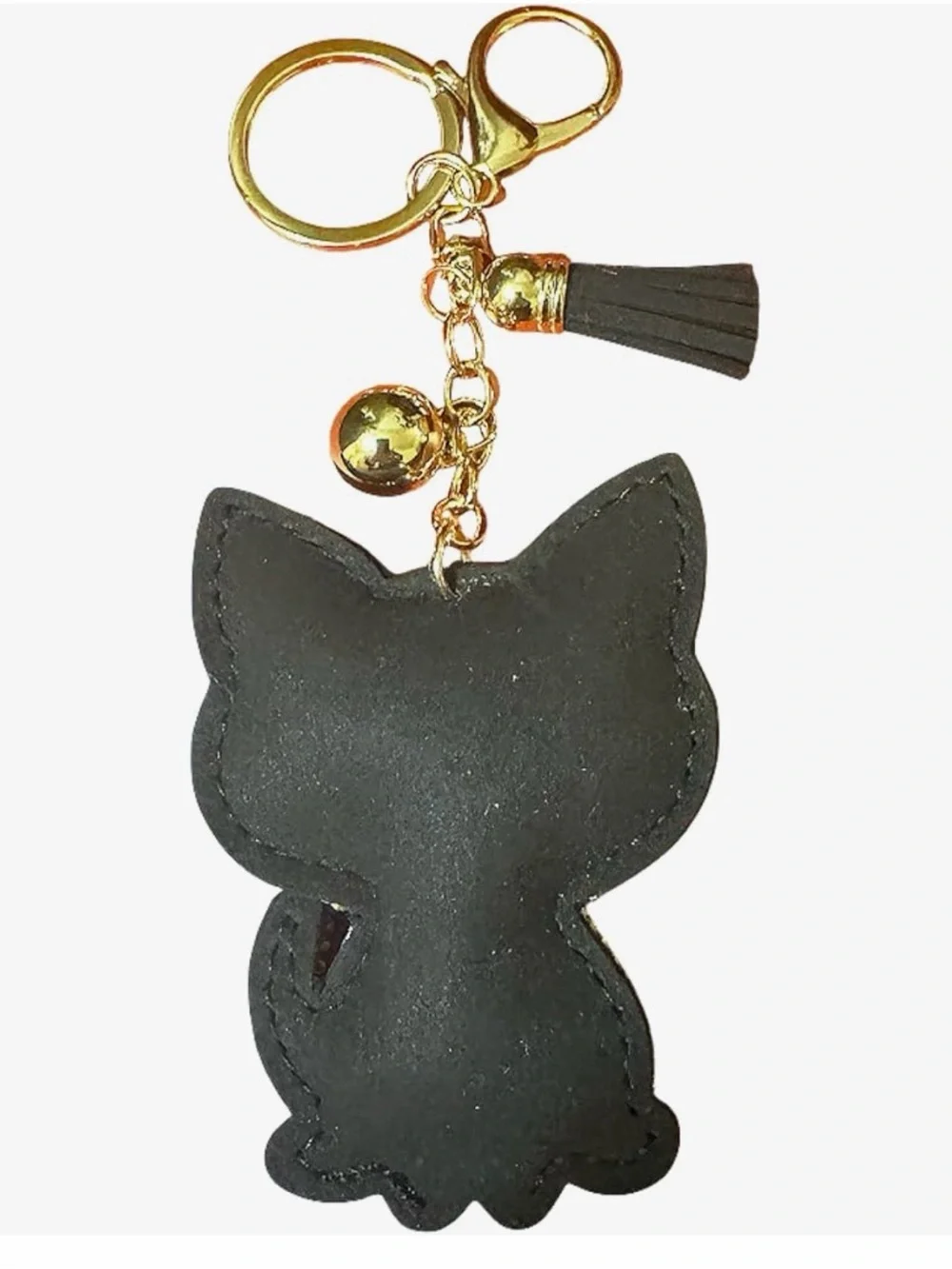 Sparkling Cat Keychain - Pink & Silver